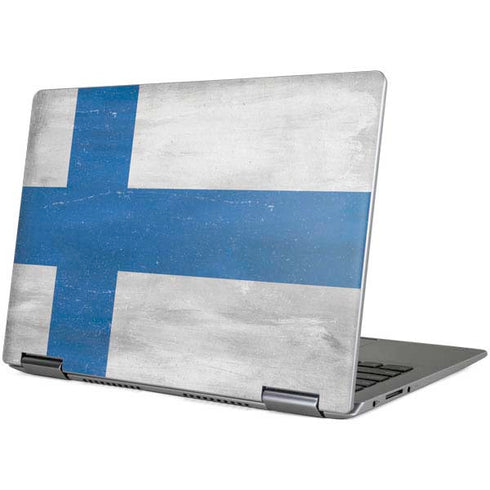 Finland Flag Distressed Yoga 710 14in Skin